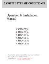 Haier AB122ACBJA Operation and Installation Manual