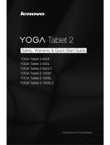 Lenovo YOGA Tablet 2-830L Safety, Warranty & Quick Start Manual