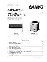 Sanyo SAP243KC User manual