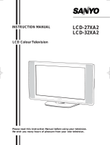 Sanyo LCD-27XA2 User manual