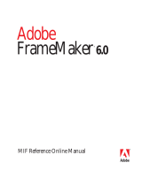 Adobe FRAMEMAKER 6.0 User manual
