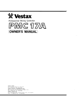 Vestax PMC-17A Owner's manual