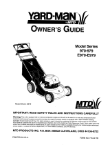 Yard-Man E970 Series Owner's manual