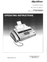 Quasar Autopax PAX400H User manual