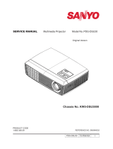 Sanyo PDG-DSU30 - 2500 User manual