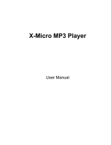 X-Micro XMP3-64 User manual