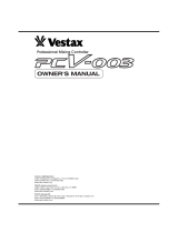 Vestax PCV-003 Owner's manual