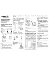 VTech VT6129-31 - V-Tech Dect 6.0 Three Handset Cordless Phone System Quick start guide