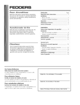 Fedders A6P09S2B User manual