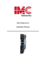 IMC Networks iMcV-FiberLinX-II Operating instructions