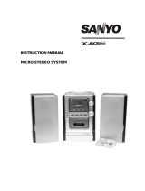 Sanyo DC-AX20 User manual