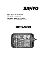 Sanyo HPS-SG3 - Indoor Barbecue Grill User manual