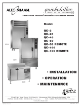 Alto-Shaam Quickchiller QC-20 Installation & Operation Manual