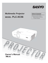 Sanyo PLC-XC56 Owner's manual