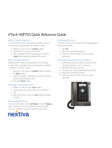 VTech VSP725 Quick Reference Manual