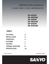 Sanyo SR-S63THW User manual