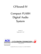 ACS CFSound-IV User manual