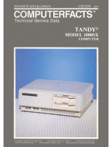 Tandy 1000SX Technical Service Data
