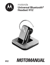 Motorola H12 - MOTOPURE H12 - Headset User manual