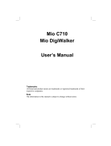 Mio Digiwalker C710 User manual