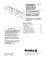 Bradley Express SS Series Installation Instructions Manual