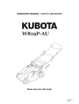 Kubota W819P-AU User manual
