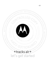 Motorola Tracks Air User manual
