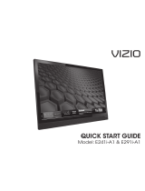 Vizio Razor E241i-A1 Quick start guide