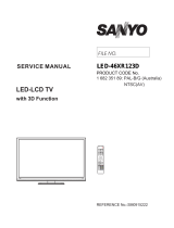 Sanyo LED-46XR113D User manual