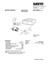 Sanyo MAX-5000A User manual