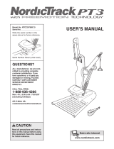 NordicTrack Pt3 With Freemotion Technology User manual