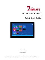 Winmate W22IB3S-PCA3 PPC Quick start guide