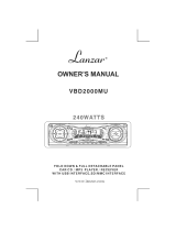 Lanzar VBD2000MU Owner's manual