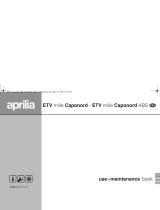 APRILIA ETV MILLE CAPONORD ABS Owner's manual