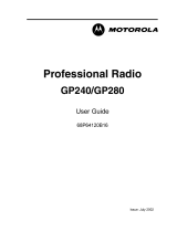 Motorola GP240 User manual