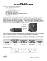 Liebert GXT3-6000RT208 Quick start guide