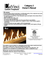 DaVinci Fireplace Owner's manual