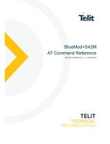 Telit Wireless Solutions BlueMod+S42M Command Reference Manual