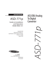 Miranda ASD-771p Manual To Installation And Operation