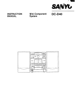 Sanyo DC-D40 User manual