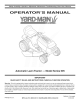 Yard-Man 605 Series User manual