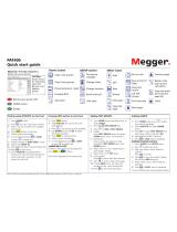 Megger PAT400 Quick start guide