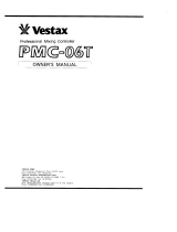 Vestax PMC-06T User manual