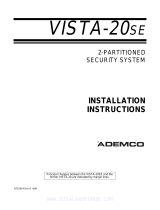 ADEMCO VISTA-20SE Installation Instructions Manual