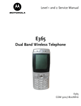 Motorola E365 User manual