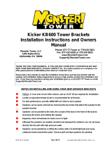 monster tower Kicker KB600 Installation Instructions And Owner's Manual