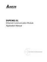 Delta Electronics Ethernet Communication Module DVPEN01-SL User manual