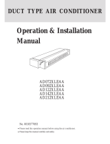 Haier AD072XLEAA Operation and Installation Manual