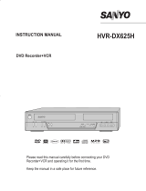Sanyo HVR-DX625H User manual