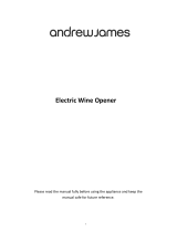 Andrew James Electric Wine Opener User manual